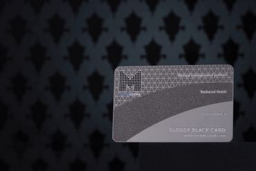 100 Cartes De Visite En Métal Noir - Format 86x54 Mm, Aluminium, Surface Mate Pour Gravure Laser - 2